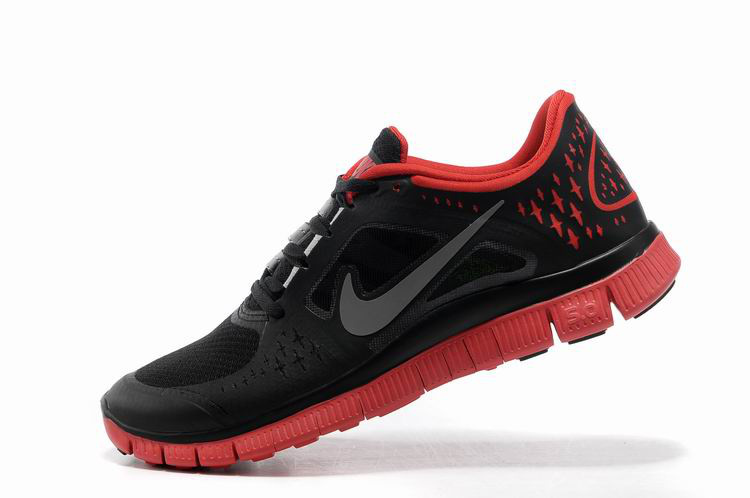 Hot Nike Free5.0 Men Shoes Black/Red